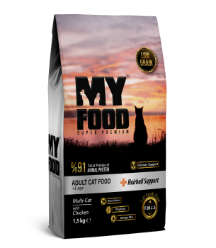 Myfood Hairball Support Yetişkin Kedi Maması Tavuklu