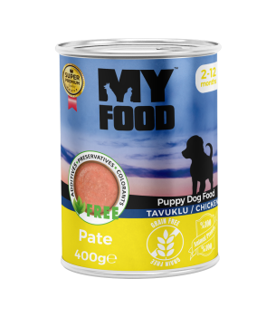 MyFood Yavru Köpekler için Tavuklu Pate Tam Yaş Mama