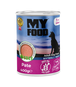MyFood Yetişkin Köpekler için Biftekli Pate Tam Yaş Mama