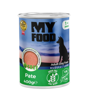 MyFood Yetişkin Köpekler için Kuzulu Pate Tam Yaş Mama