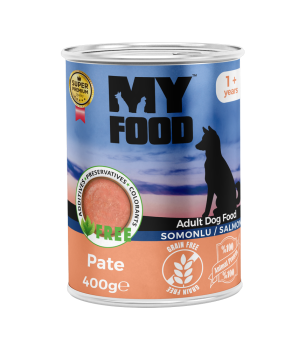 MyFood Yetişkin Köpekler için Somonlu Pate Tam Yaş Mama